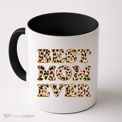 Best Mom Ever Stylish Leopard Print Coffee Mug