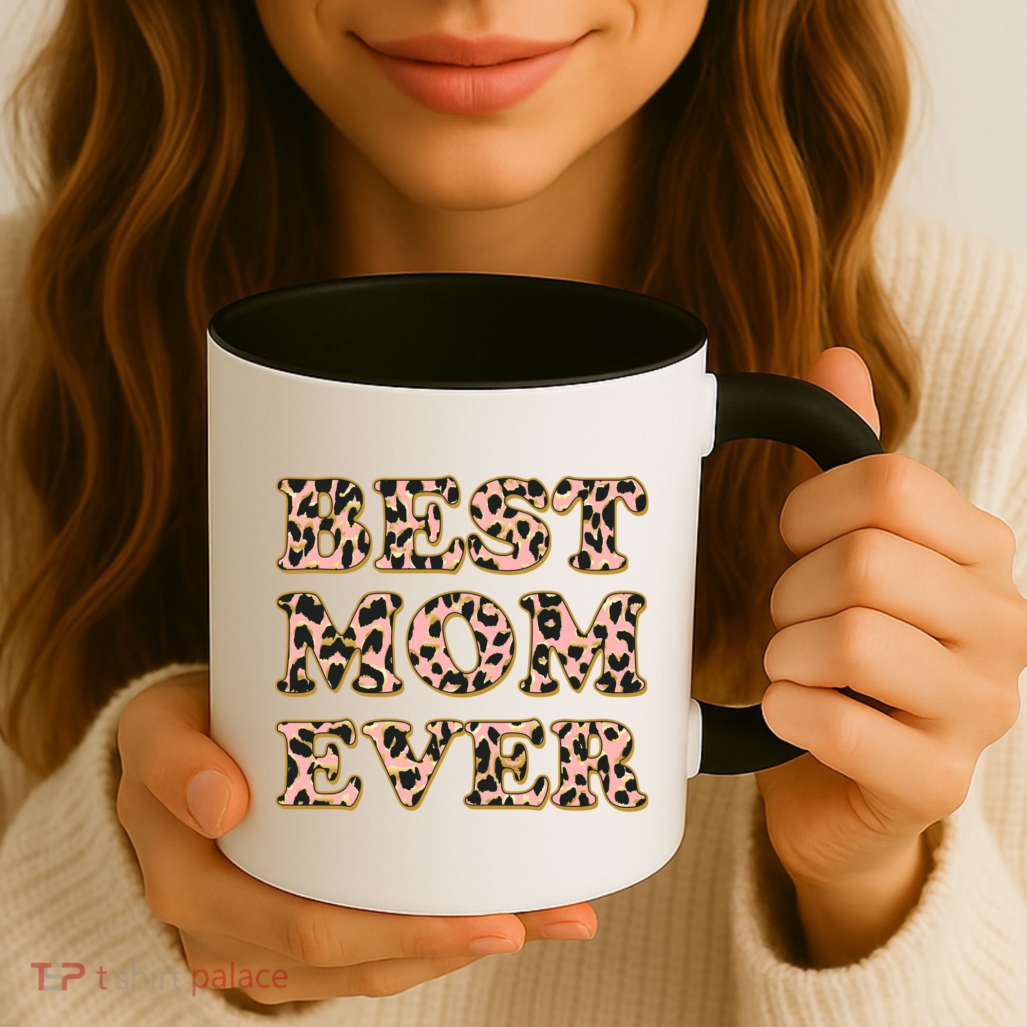 Best Mom Ever Stylish Leopard Print Coffee Mug