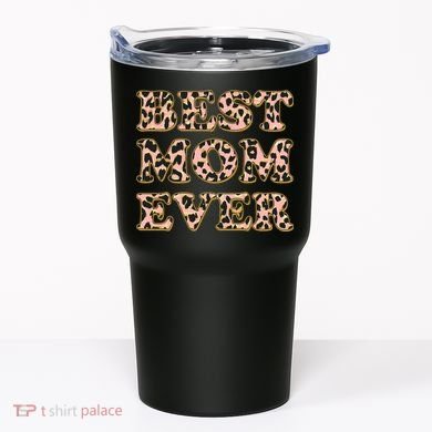 Best Mom Ever Stylish Leopard Print Tumbler