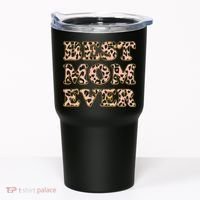 Best Mom Ever Stylish Leopard Print Tumbler thumb 0