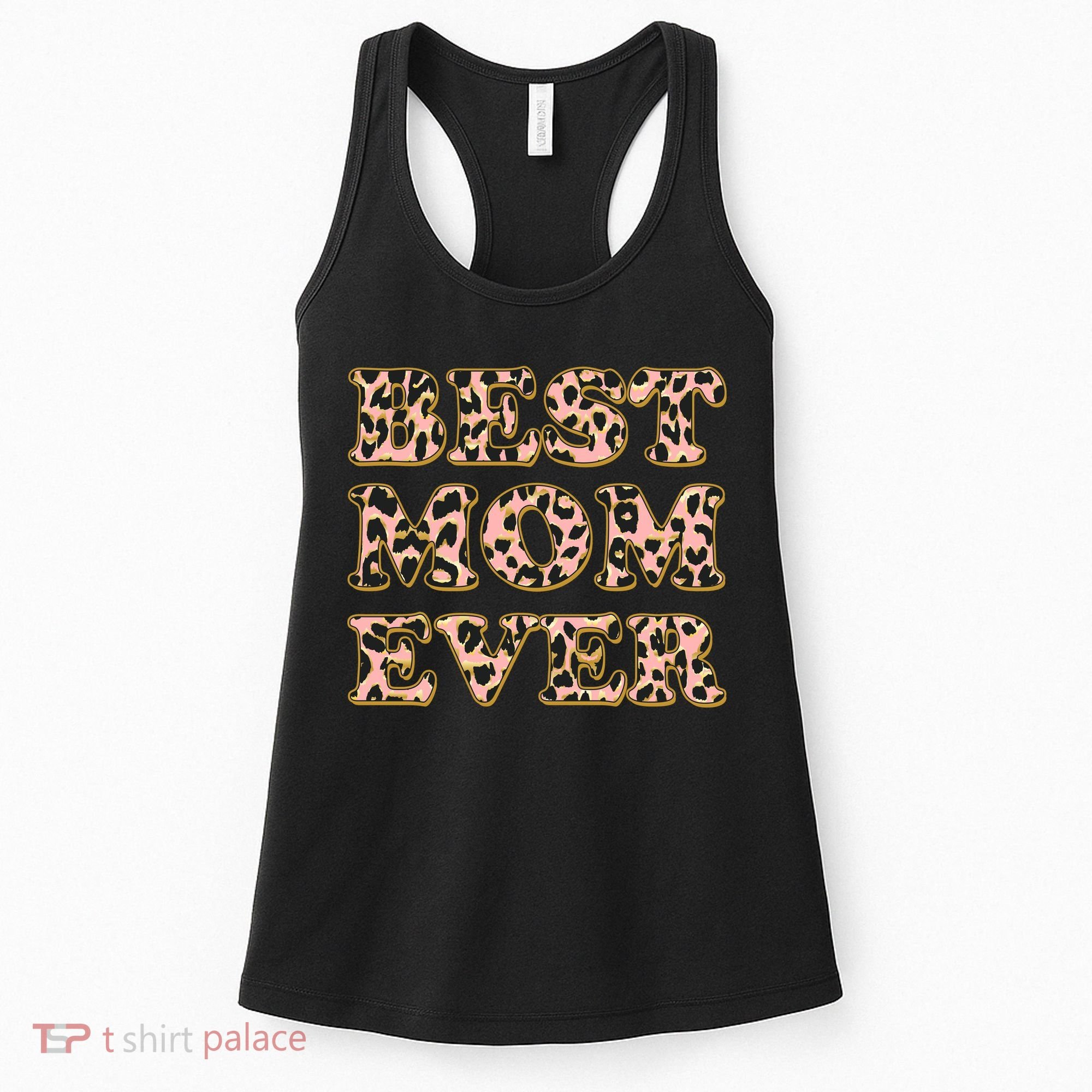 Best Mom Ever Stylish Leopard Print Women's Tank Top