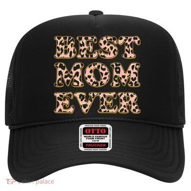 Best Mom Ever Stylish Leopard Print Hat