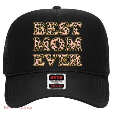 Best Mom Ever Stylish Leopard Print Hat
