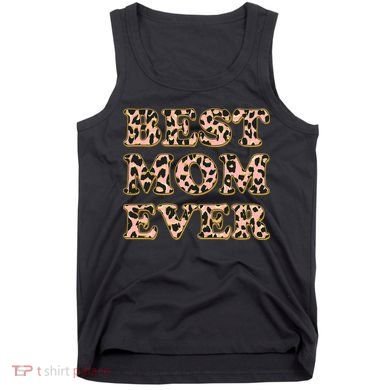 Best Mom Ever Stylish Leopard Print Tank Top