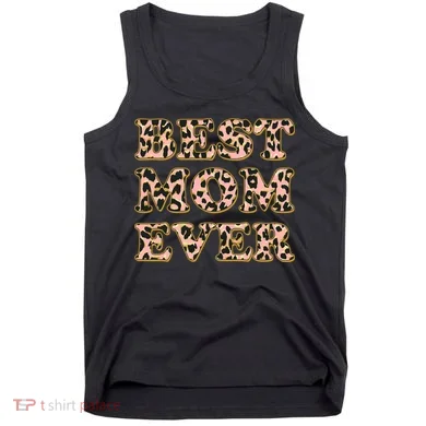Best Mom Ever Stylish Leopard Print Tank Top