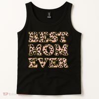Best Mom Ever Stylish Leopard Print Tank Top thumb 2