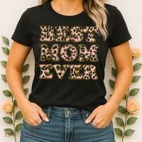 Best Mom Ever Stylish Leopard Print Women's T-Shirt thumb 2