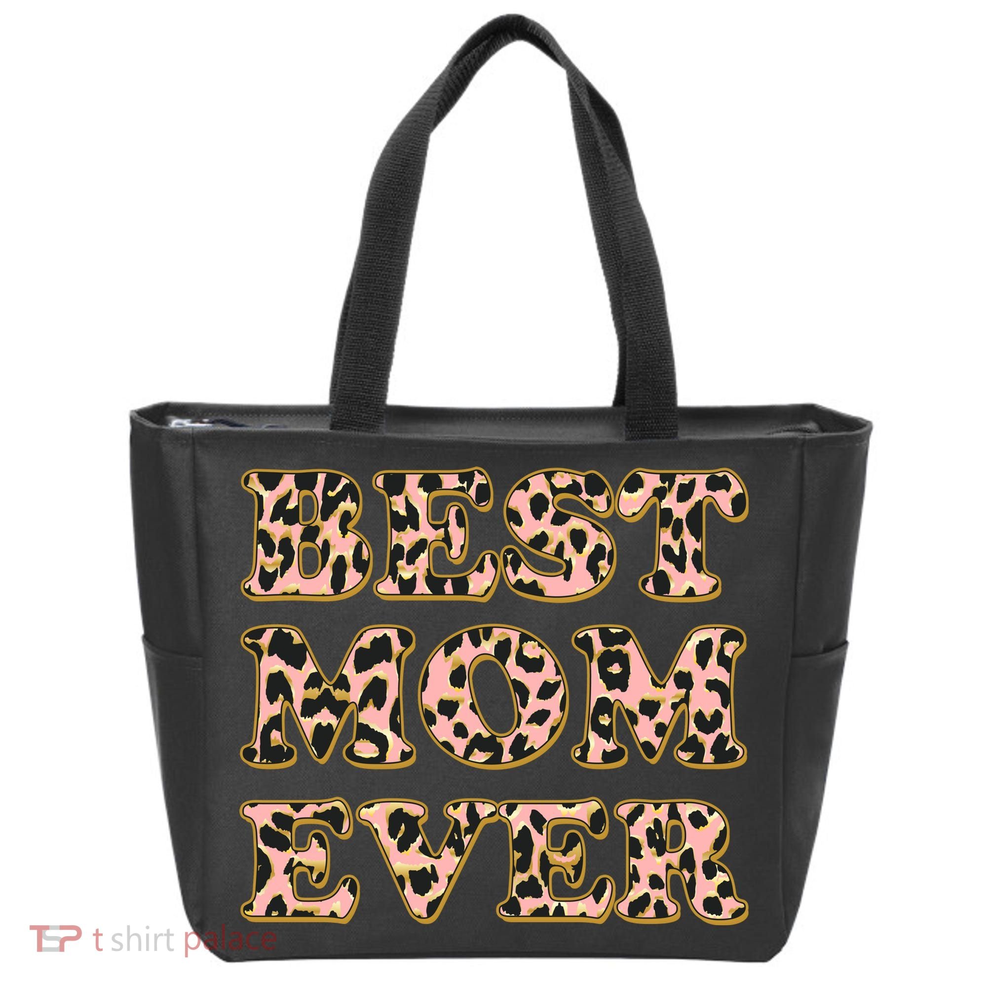 Best Mom Ever Stylish Leopard Print Bag