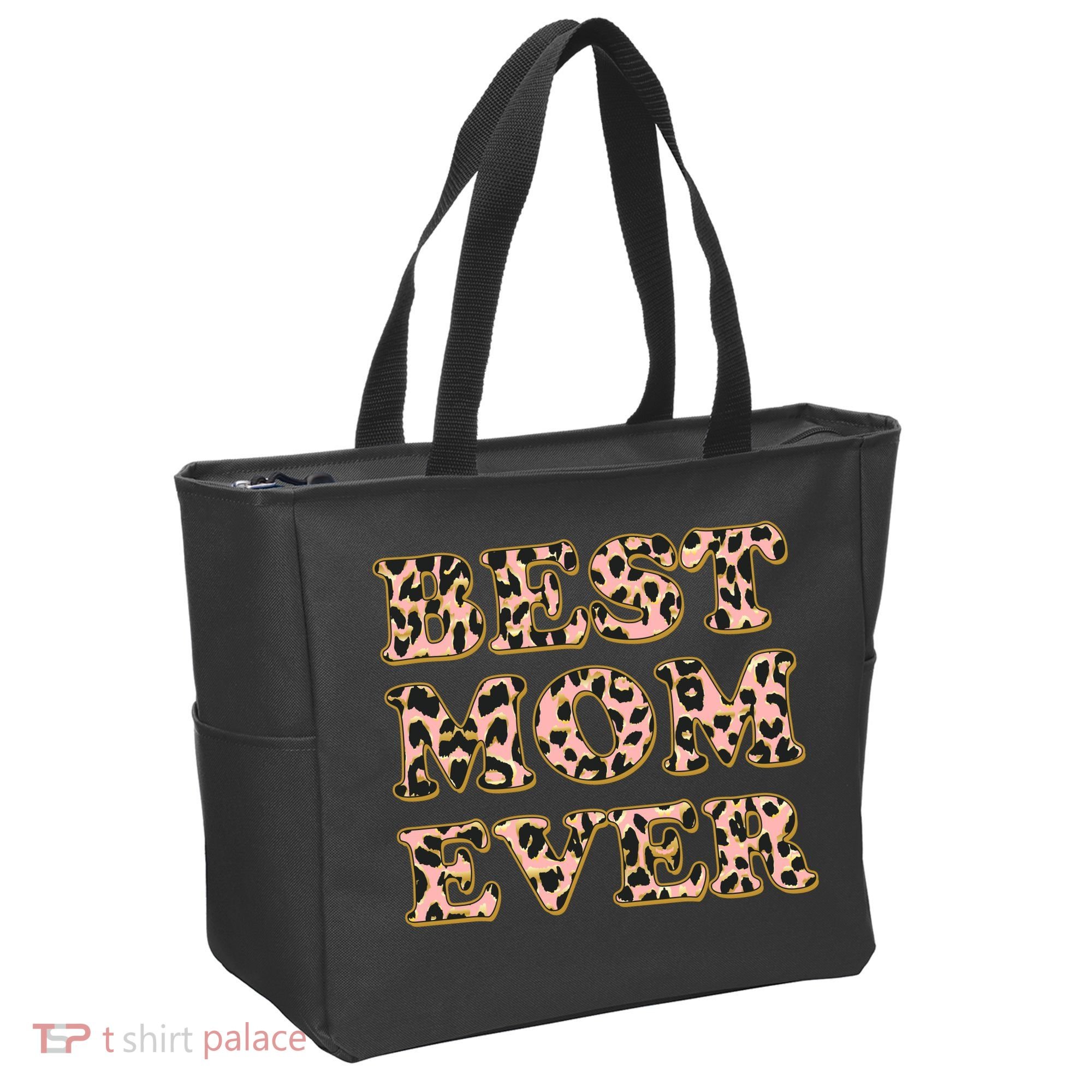 Best Mom Ever Stylish Leopard Print Bag