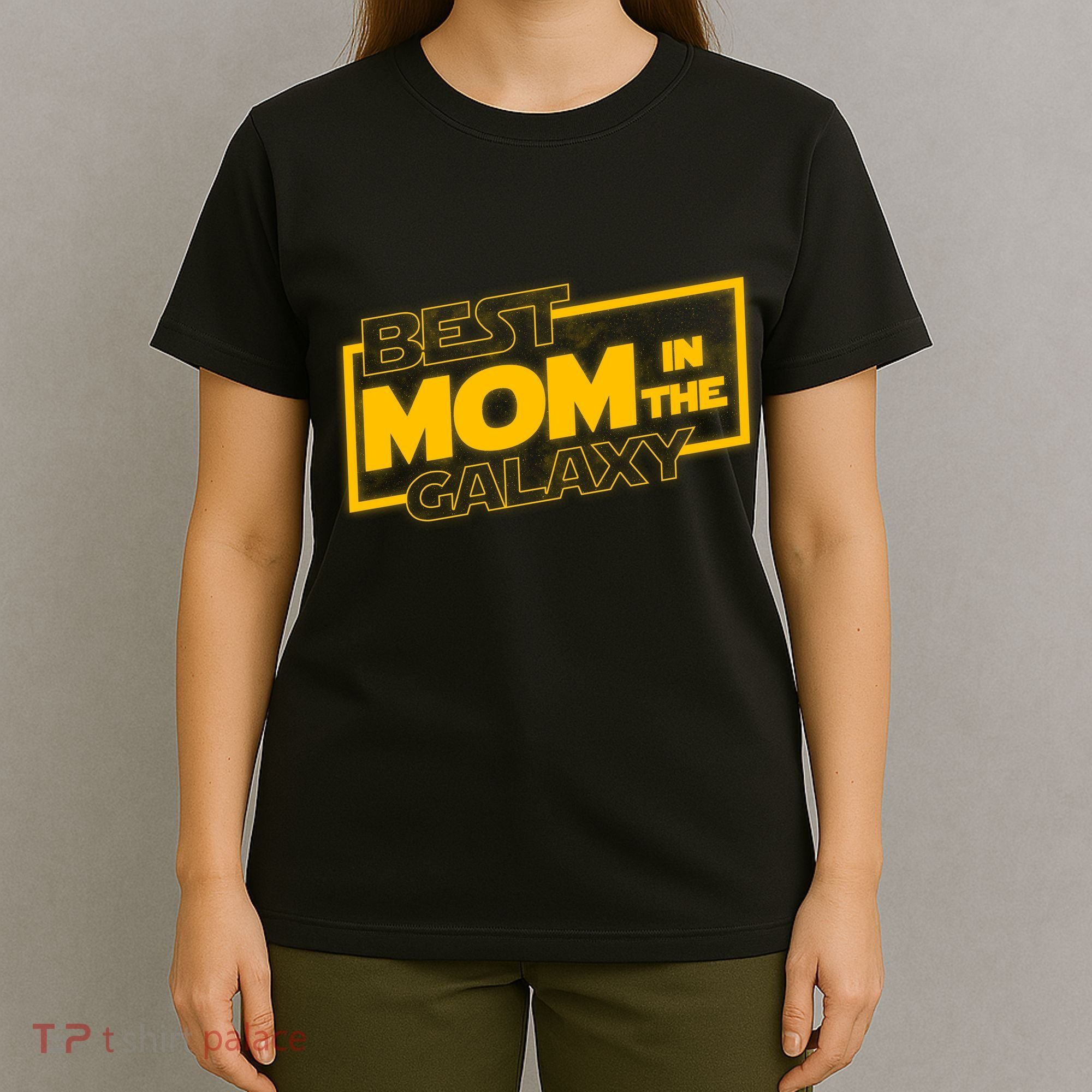 Best Mom In The Galaxy Parody Movie Logo T-Shirt