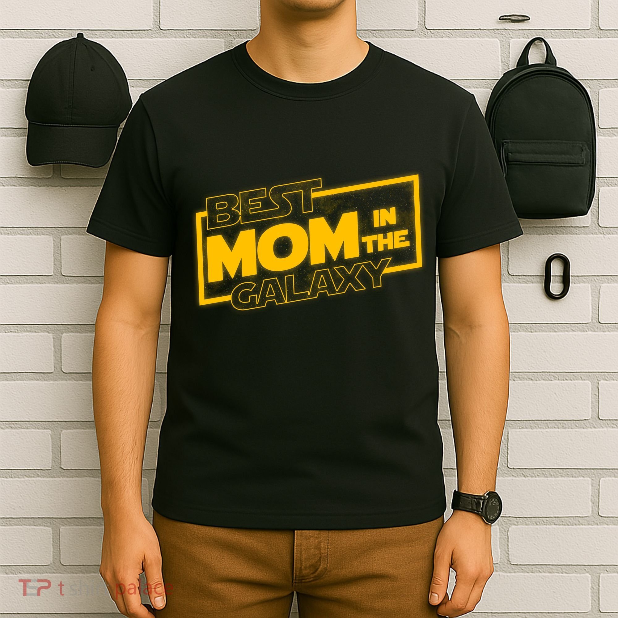 Best Mom In The Galaxy Parody Movie Logo T-Shirt
