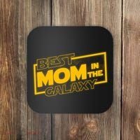 Best Mom In The Galaxy Parody Movie Logo Coaster thumb 0
