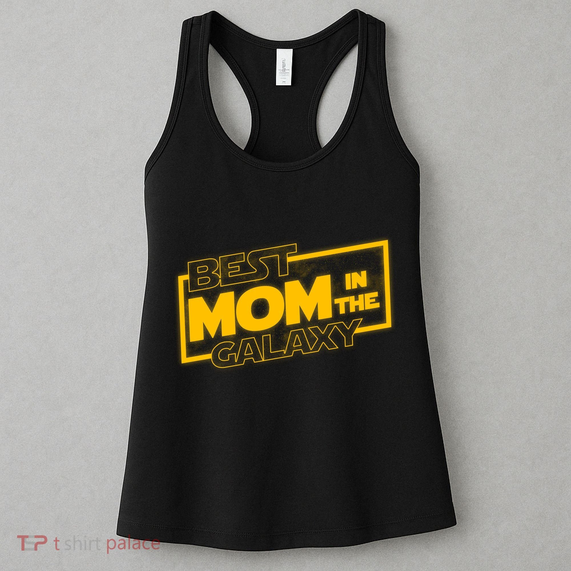 Best Mom In The Galaxy Parody Movie Logo Women's Tank Top