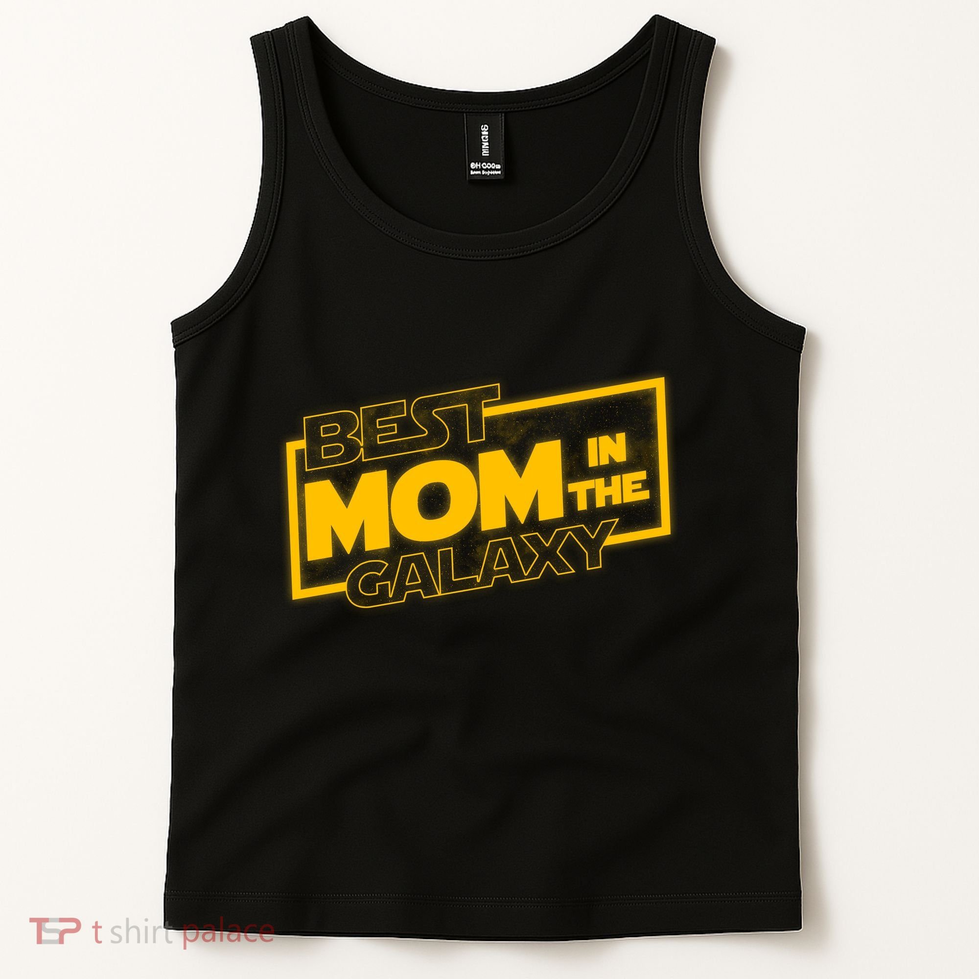 Best Mom In The Galaxy Parody Movie Logo Tank Top