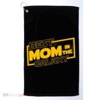 Best Mom In The Galaxy Parody Movie Logo Golf Towel thumb 0