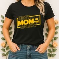 Best Mom In The Galaxy Parody Movie Logo Women's T-Shirt thumb 2