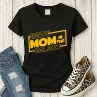 Best Mom In The Galaxy Parody Movie Logo Women's T-Shirt thumb 3