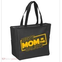 Best Mom In The Galaxy Parody Movie Logo Tote Bag thumb 2