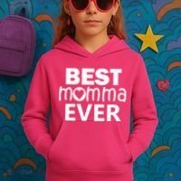 Best Momma Ever Kids Hoodie thumb 3