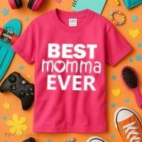 Best Momma Ever Kids T-Shirt thumb 3
