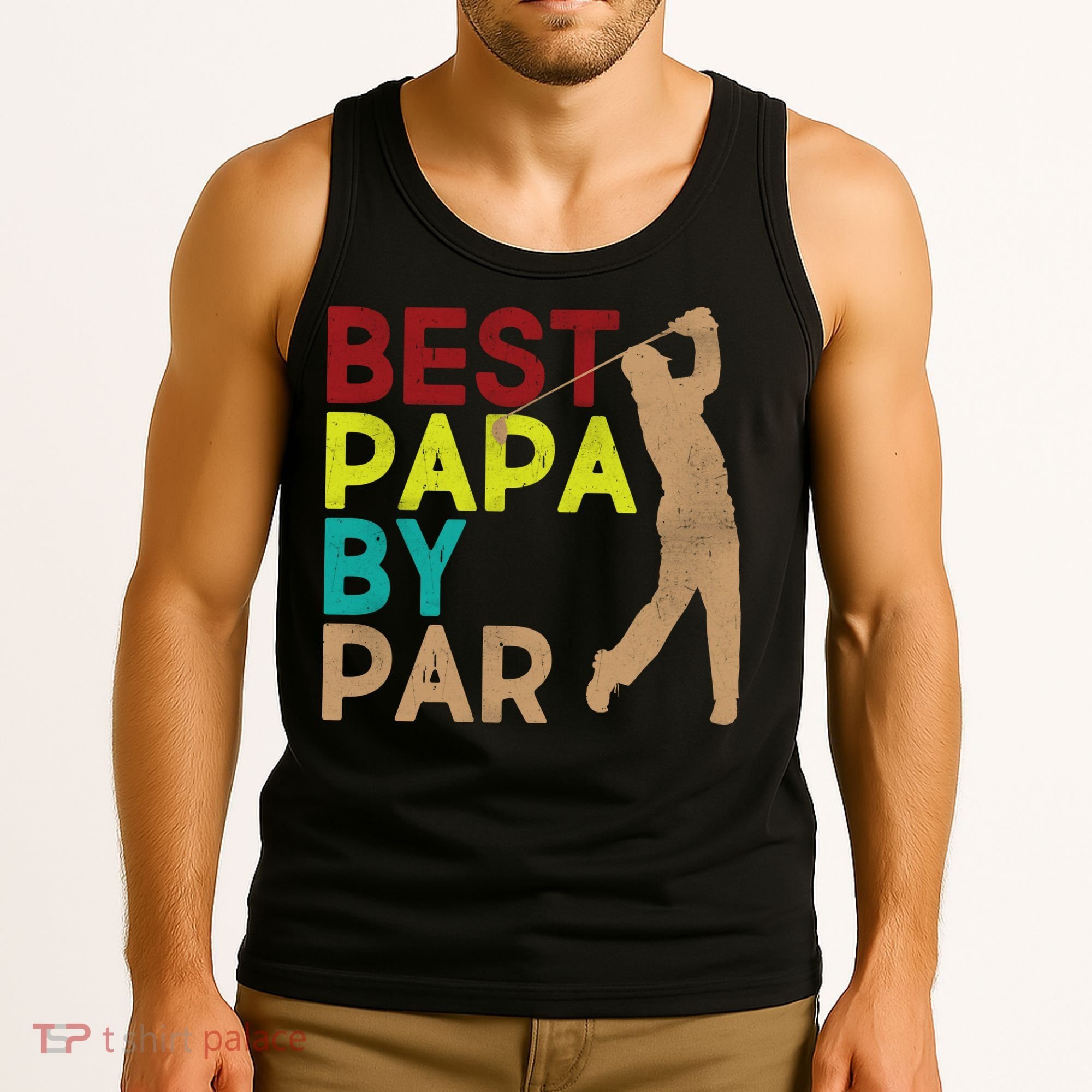 Best Papa By Par Tank Top