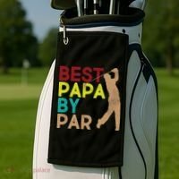Best Papa By Par Golf Towel thumb 2
