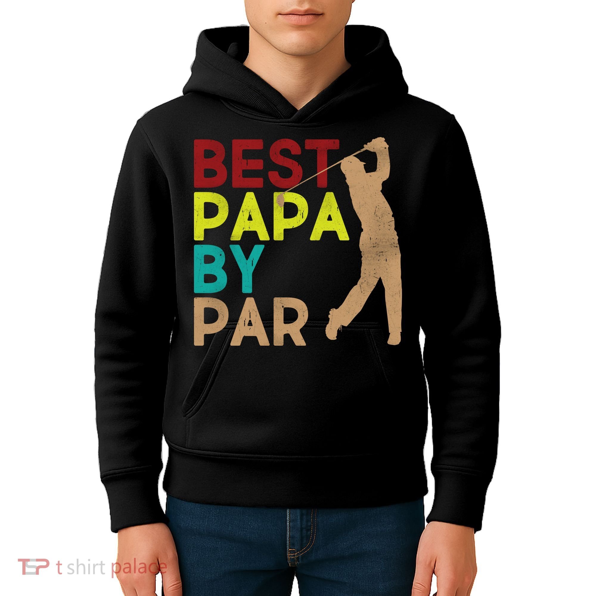 Best Papa By Par Kids Hoodie