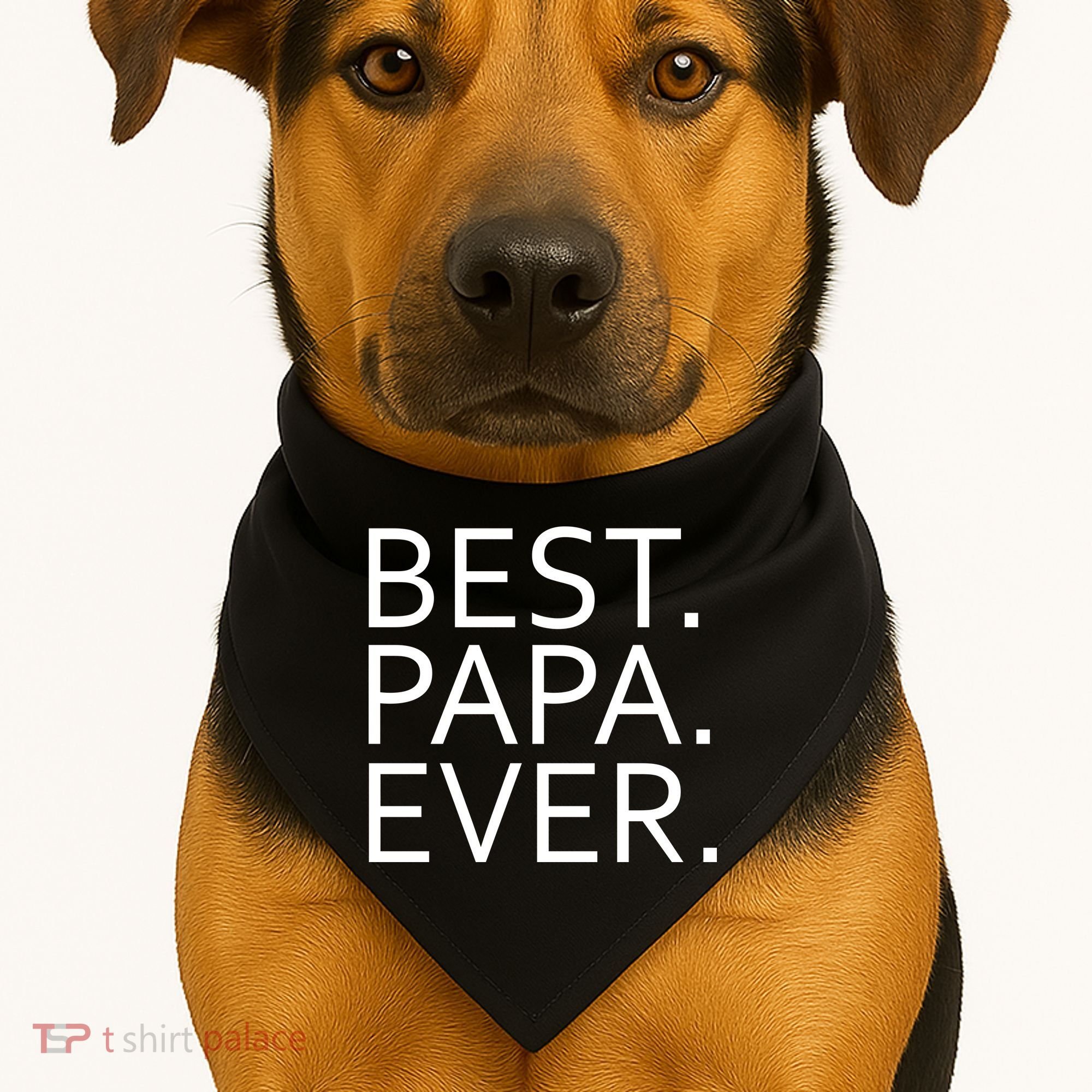 Best Papa Ever USA-Made Doggie Bandana