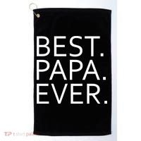 Best Papa Ever Golf Towel thumb 0