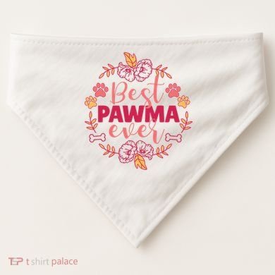 Best Pawma Ever Grandma USA-Made Doggie Bandana