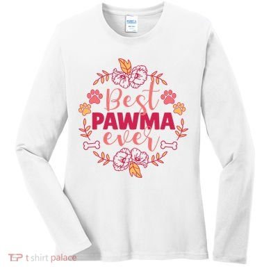 Best Pawma Ever Grandma Women's Long Sleeve Shirt