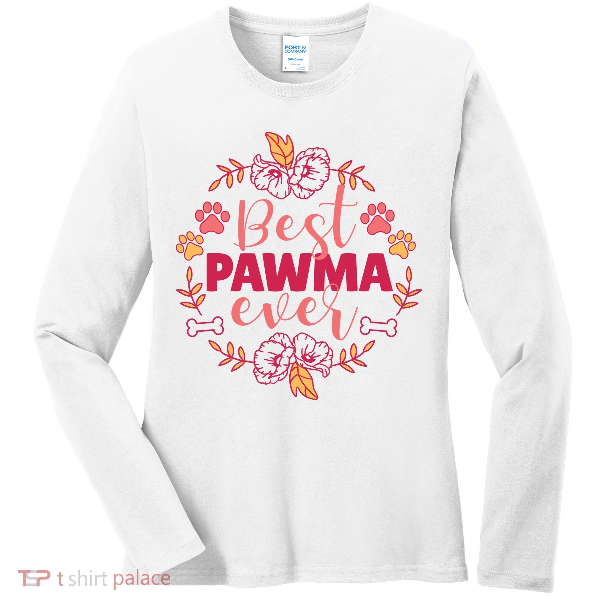 Best Pawma Ever Grandma Women's Long Sleeve Shirt