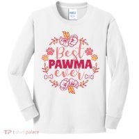 Best Pawma Ever Grandma Kids Long Sleeve Shirt thumb 0