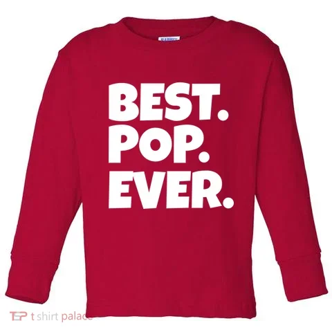 Best Pop Ever Toddler Long Sleeve in the selected color