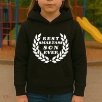 Best Smartass Son Ever Kids Hoodie thumb 3