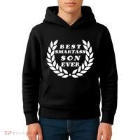 Best Smartass Son Ever Kids Hoodie thumb 4