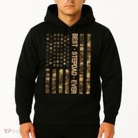 Best Stepdad Ever Camouflage Flag Hoodie thumb 2