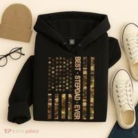 Best Stepdad Ever Camouflage Flag Hoodie thumb 4
