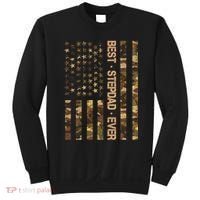 Best Stepdad Ever Camouflage Flag Sweatshirt thumb 0