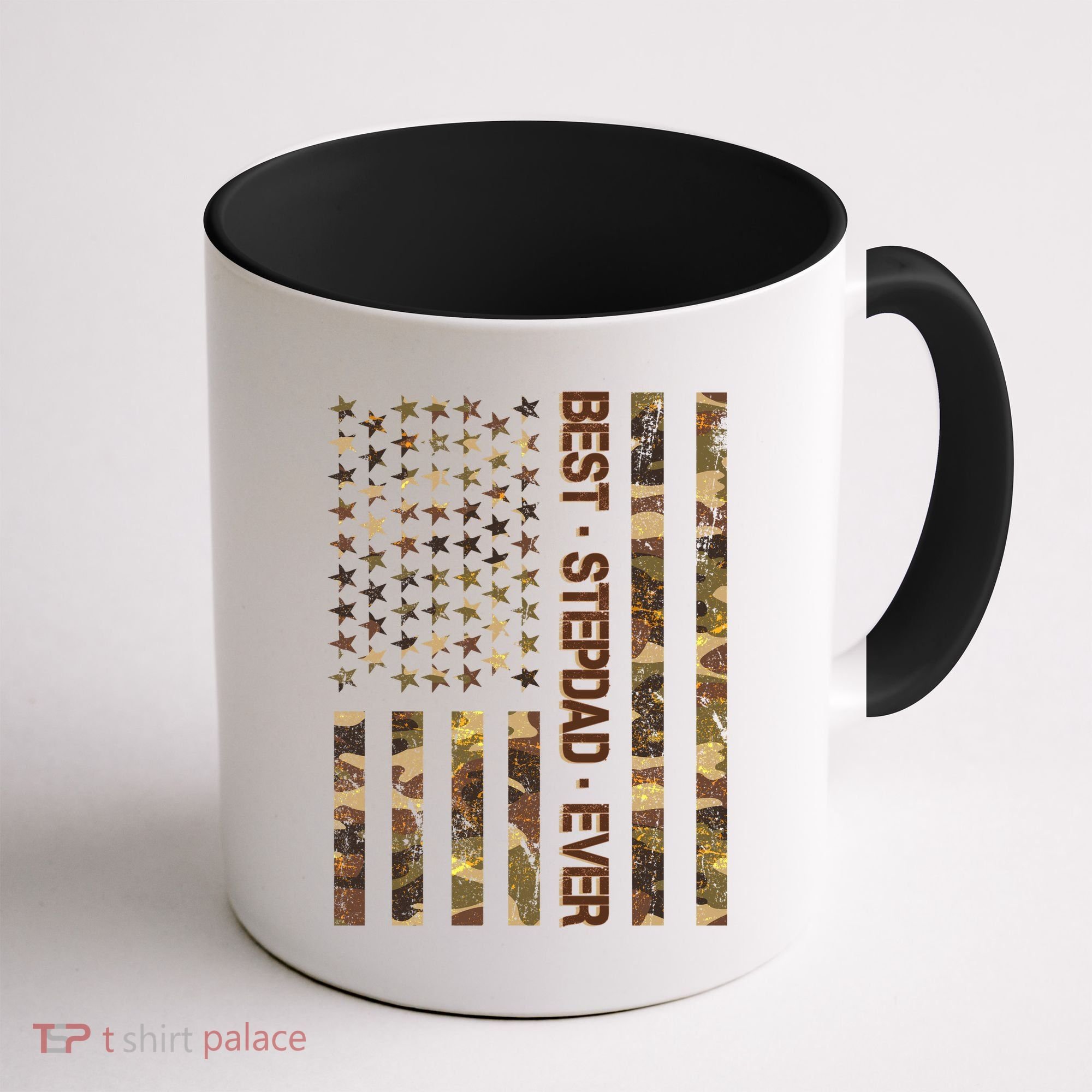 Best Stepdad Ever Camouflage Flag Coffee Mug