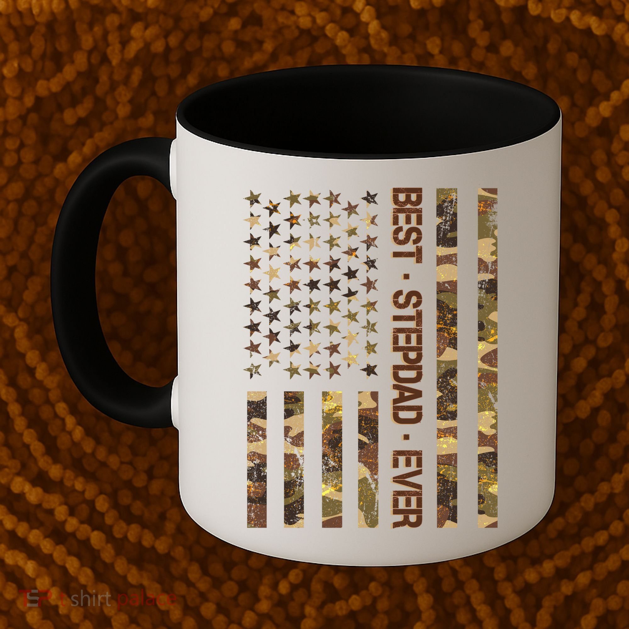 Best Stepdad Ever Camouflage Flag Coffee Mug