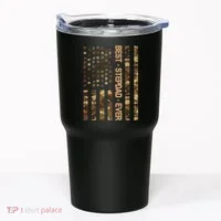 Best Stepdad Ever Camouflage Flag Tumbler thumb 0