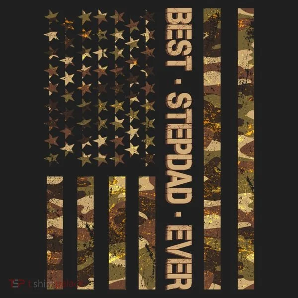 Best Stepdad Ever Camouflage Flag Tumbler