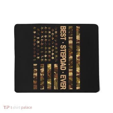 Best Stepdad Ever Camouflage Flag Mousepad