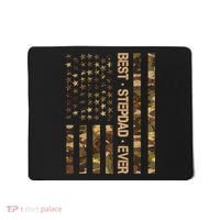 Best Stepdad Ever Camouflage Flag Mousepad thumb 0
