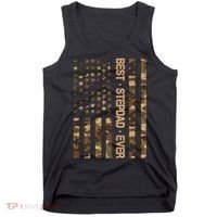 Best Stepdad Ever Camouflage Flag Tank Top thumb 0