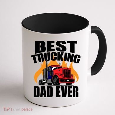 Best Trucking Dad Ever Coffee Mug back