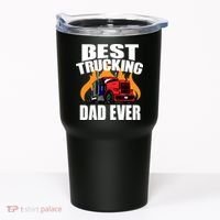 Best Trucking Dad Ever Tumbler thumb 0