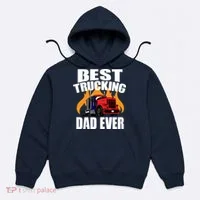 Best Trucking Dad Ever Hoodie thumb 0