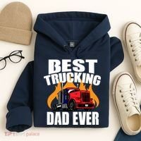 Best Trucking Dad Ever Hoodie thumb 4
